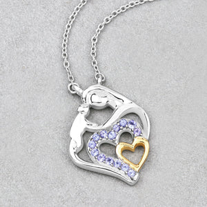 0.28 Carat Genuine Tanzanite .925 Sterling Silver Pendant