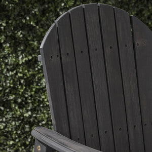 Outdoor Weather Resistant Acacia Wood Adirondack Dining Chairs (Set of 2)