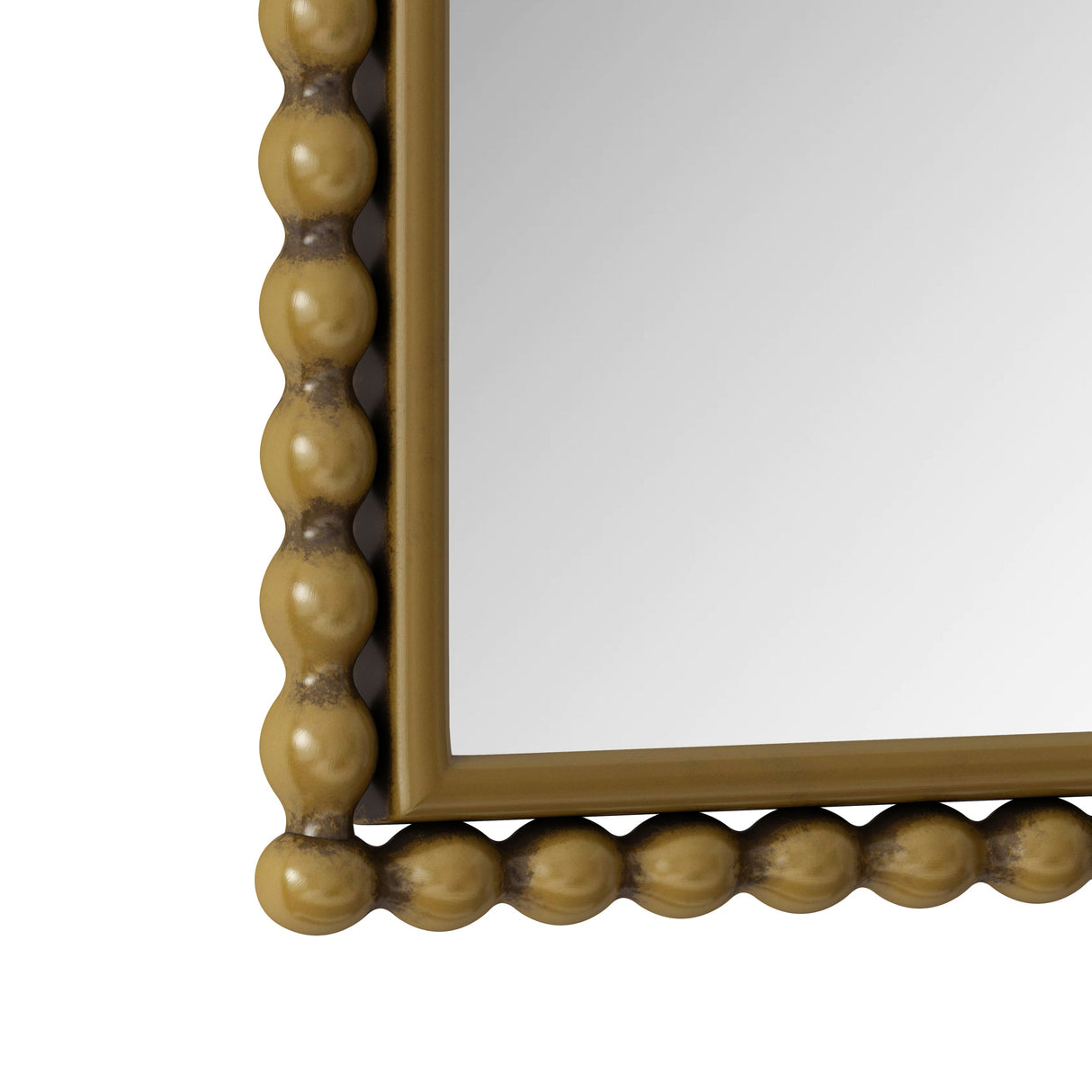 Vintage Iron Arch Wall Mirror in Gold
