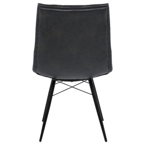Tufted Back Dining Chairs (Set of 4) - Black