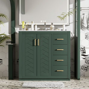 Bathroom Vanity With Sink Combo, Storage Cabinet
