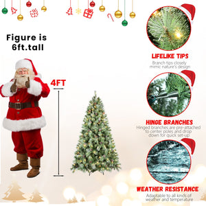 7.5FT Christmas Tree with 450 Warm Lights