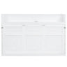 Murphy Bed With Desk, LED Light And USB Charging Station