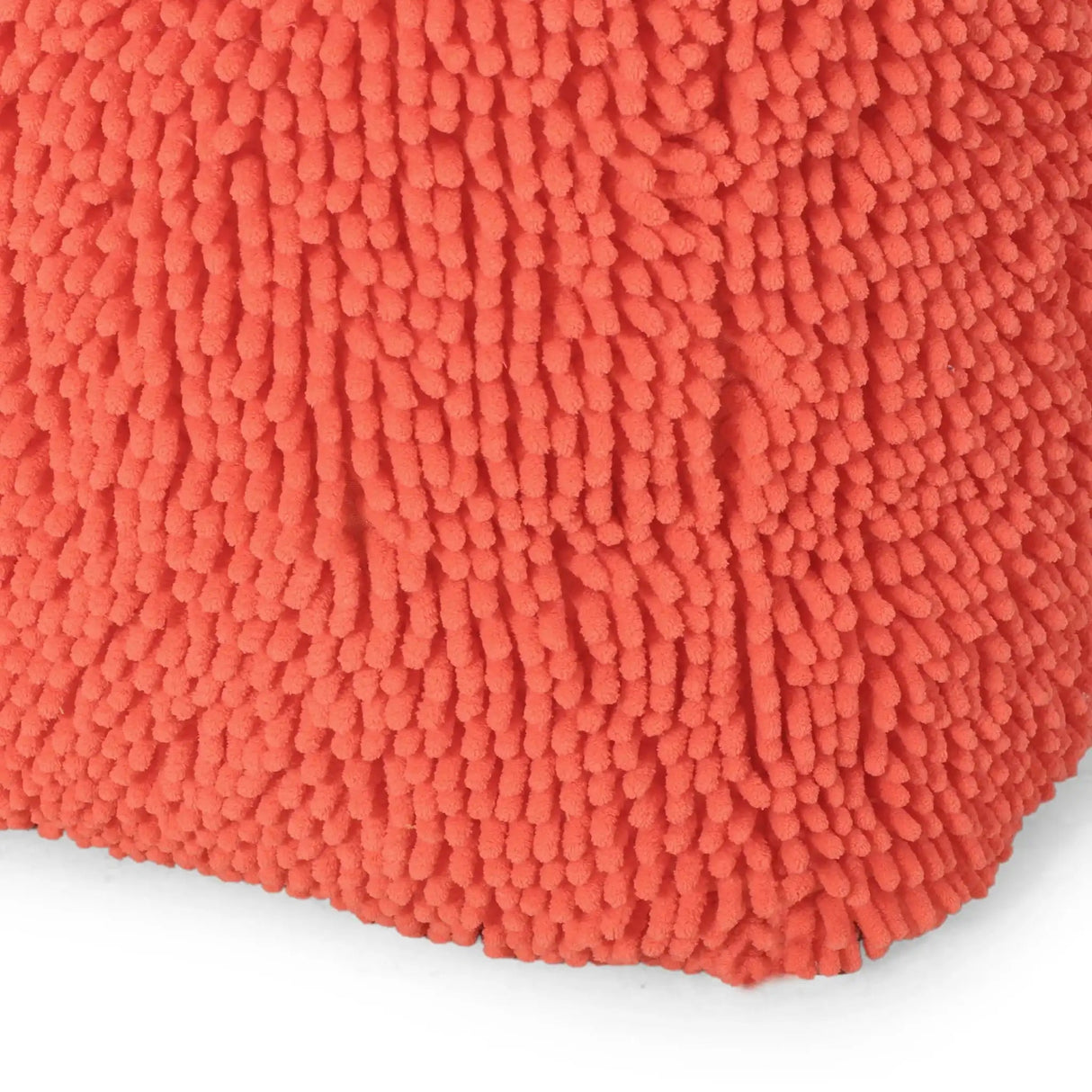 Sunny Square PoufVersatile Ottoman or Floor Cushion - Coral