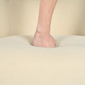 Contemporary Upholstered Club Chair With Button Tufting