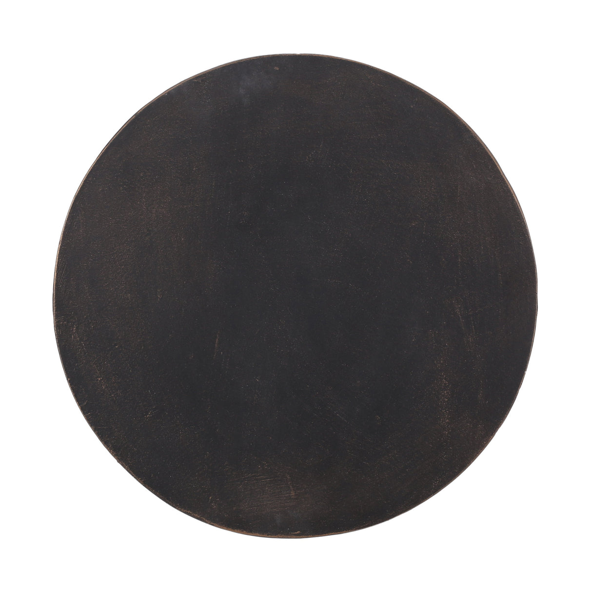 Outdoor End Table with Cutout Handle, Copper