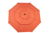 Aluminium 10ft 3-Tier Auto-Tilt Outdoor Patio Umbrella - Orange