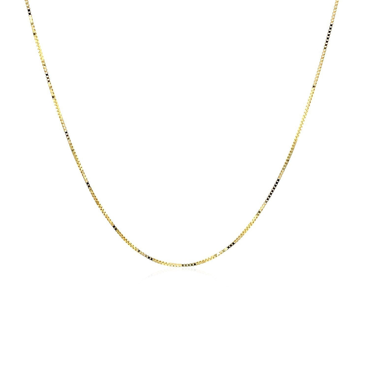 10k Yellow Gold Classic Box Chain (0.45 mm)
