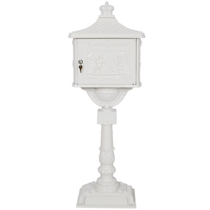 Cast Aluminum Mailbox with Durable Construction – Dark Brown, Black, or White