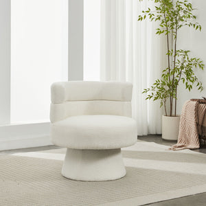 Swivel Accent Chair, 360° Rotating Design With Ergonomic Support