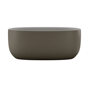 47'' Freestanding Bathtub Resin Stone Soaking Bathtub