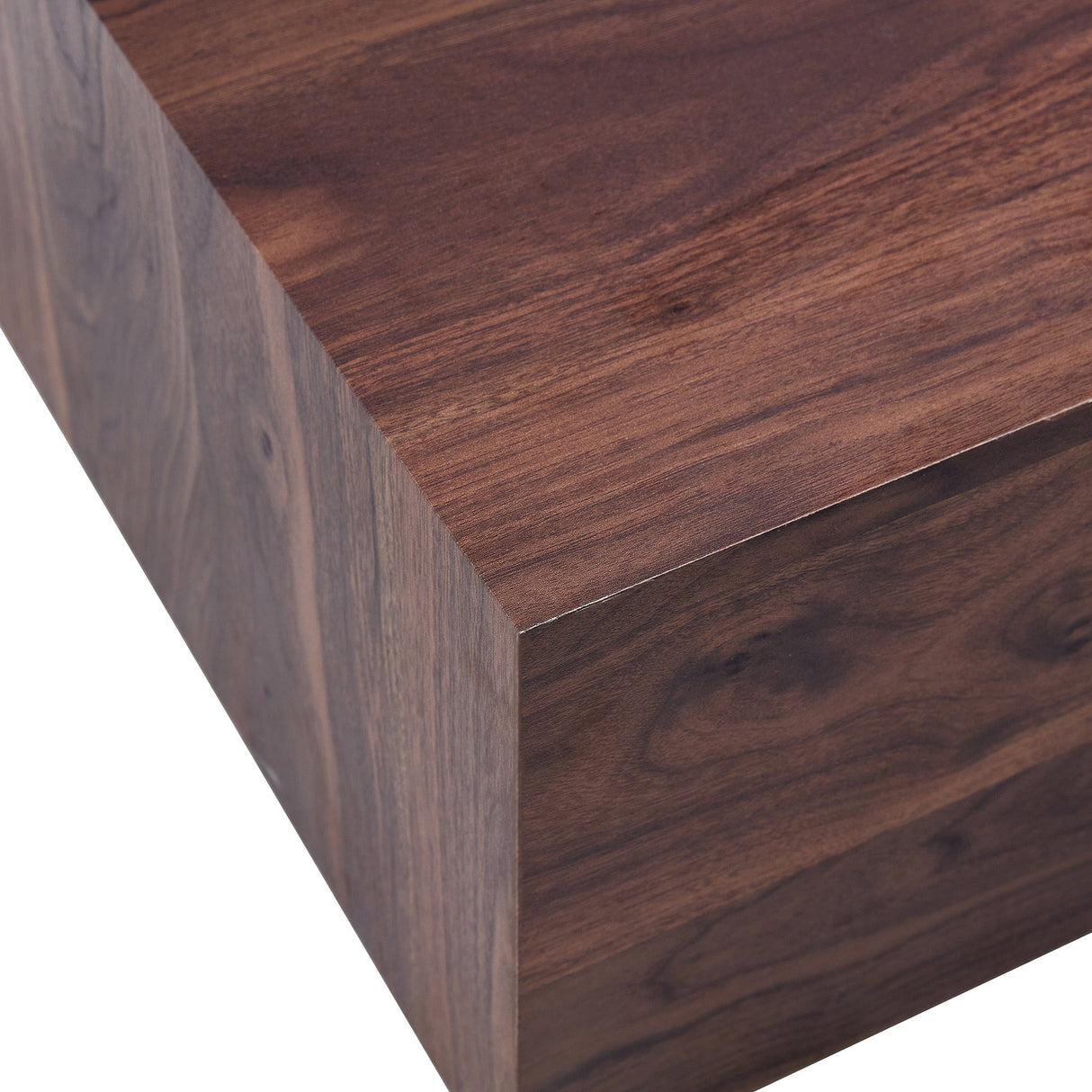 Luxurious Walnut Wood Grain MDF Coffee Table