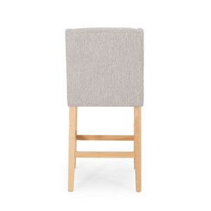 Vienna - Contemporary Fabric Tufted & Wingback Counter Stools (Set of 2)