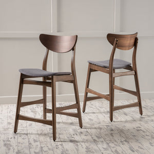 Elegant Counter Height Chair With Cushioned Seat
