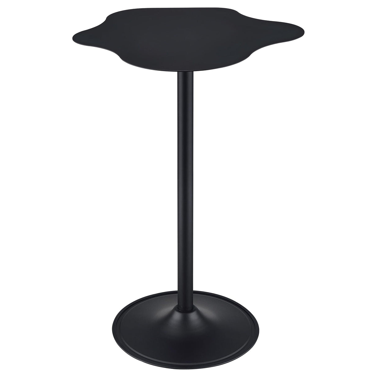 Keanu Curved 29-inch Cloud-Shaped Bistro Bar Table Black