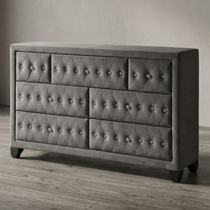 Sophia - 7 Drawer Dresser - Gray