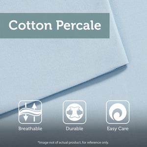King/Cal King Cotton Printed Duvet Cover Set with Chenille