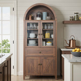 Dome Cabinet,Walnut,made of high-quality materials and antique craftsmanshipwith large storage space