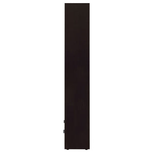 Maureen - 5 Shelf Bookcase With Drawer - Cappuccino