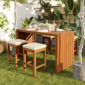 5 Piece Outdoor Bar Set