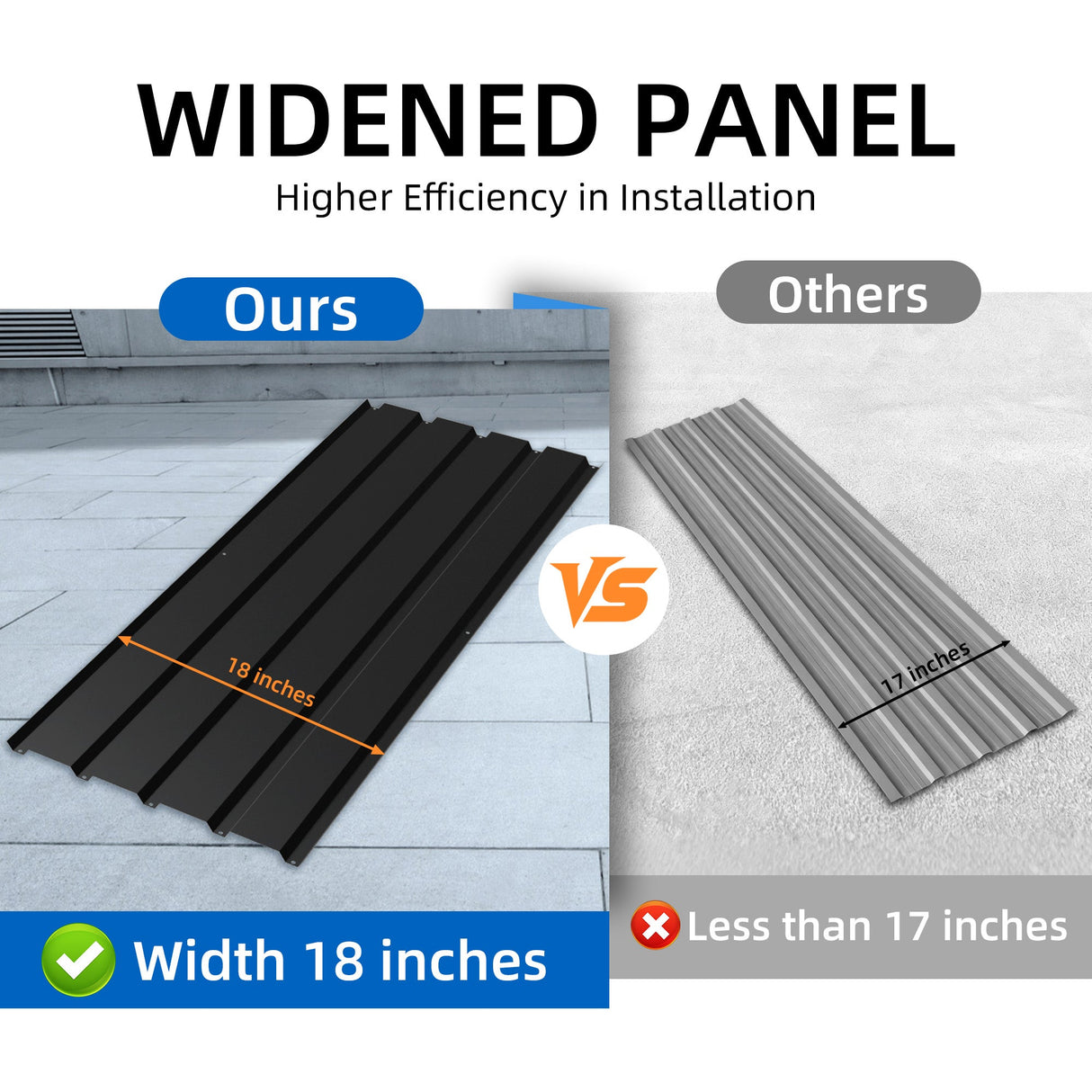 Metal Roof Panel (72.8 In) - 25 Pack