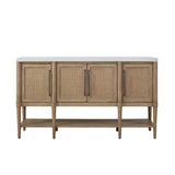 4-Door Server with Bottom Shelf