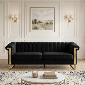FX-P81B-BK Chesterfield Sofa