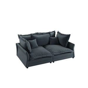 Modern Comfy Upholstered Sofa Cloud Couch, Deep Seat Couches With Multiple Large Soft Pillows