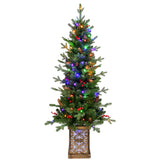 4FT The Pre-Lit Glitter Base Holiday Tree