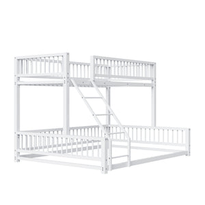 Bunk Bed With Ladder And Safety Guardrails