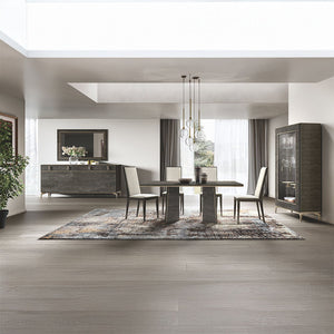 Venezia - Synthetic Leather Side Chair (Set of 2) - Gray