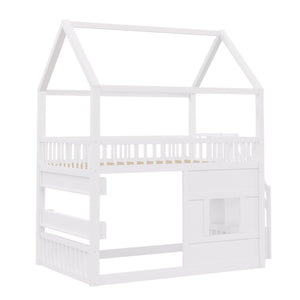 House Bed With Built-In LED Shelf Light