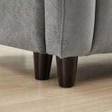 83'' Futon Sofa Bed with Polyester Fabric and Adjustable Backrest