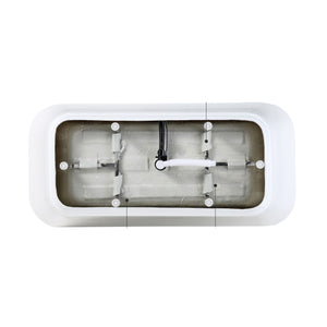Contemporary Glossy Freestanding Bathtub With Overflow And Drain