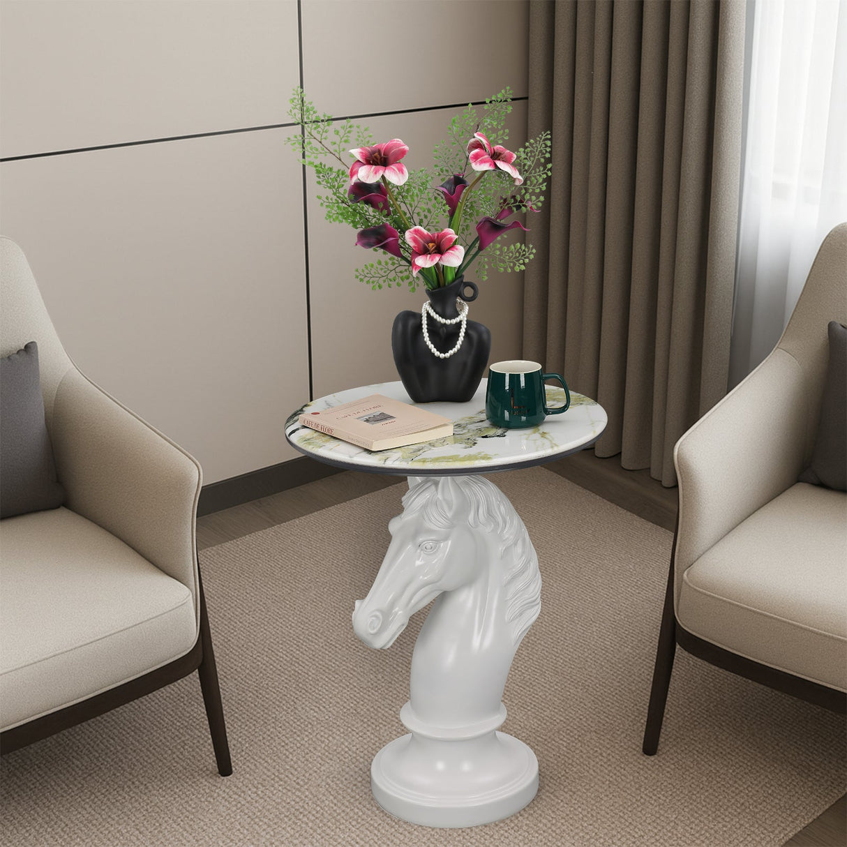 Horse Head Accent Table