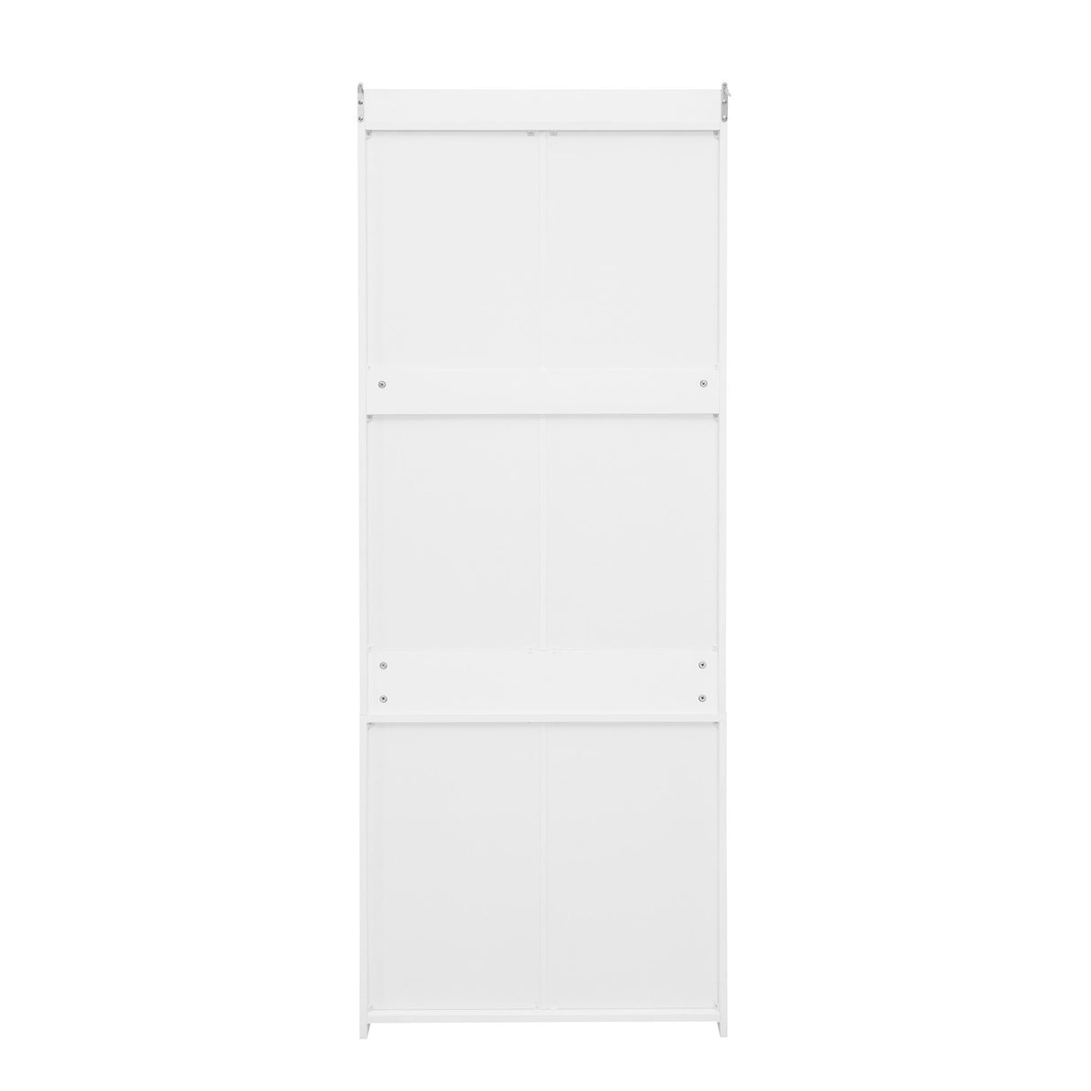 Wardrobe With 3 Drawers High Wardrobe Armoire With Rattan For Living Room Organizer - White