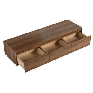 Modern Minimalist Bathroom Cabinet With Soft Close Drawers And Floating Mounting Design