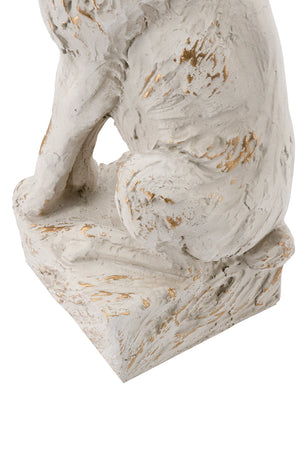 Large Magnesium Sitting Rabbit Figurine