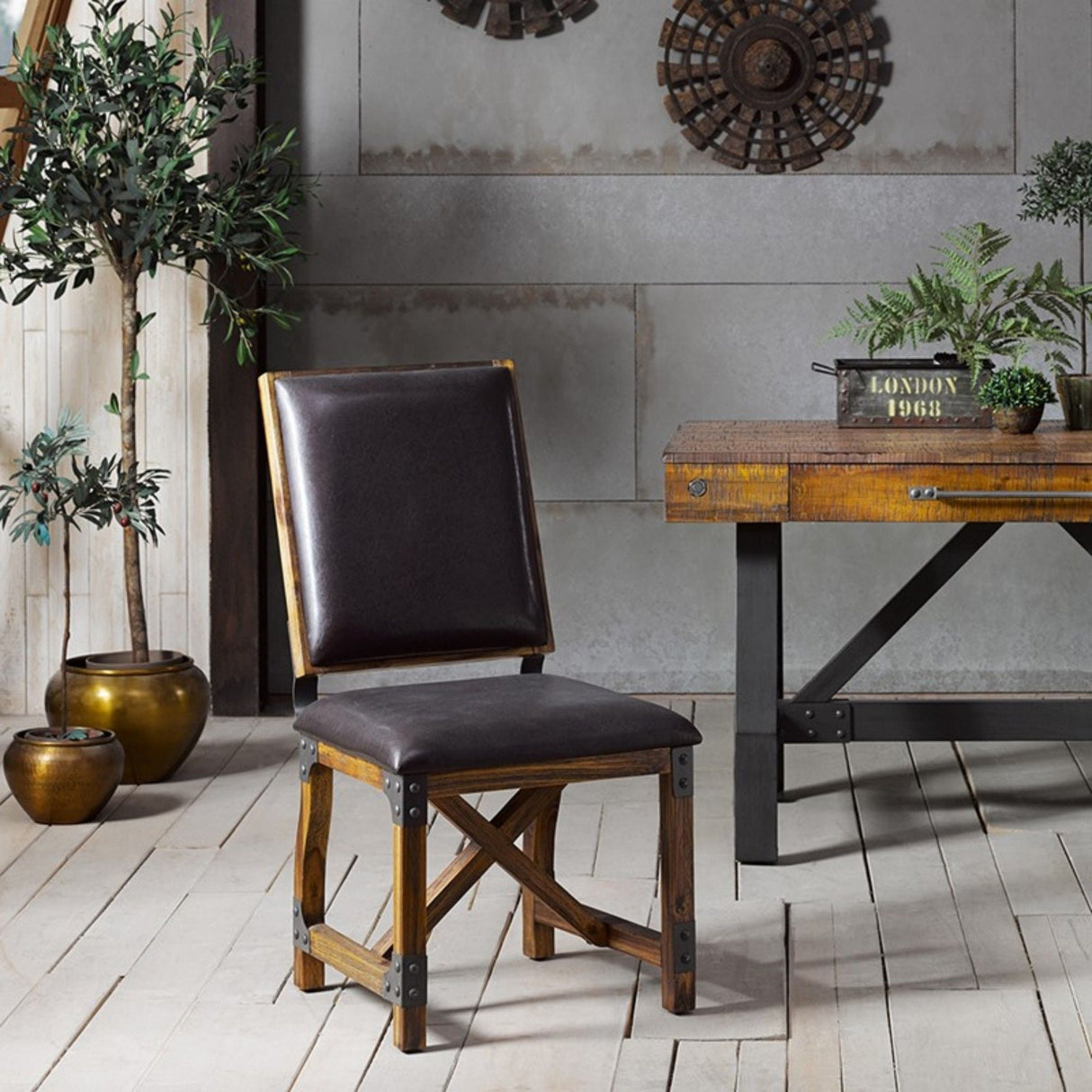Lancaster - Dining Chair Upholstery - Chocolate