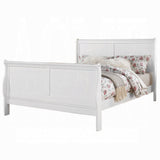 Louis Philippe III White Finish Queen Bed