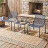 Kincaid Outdoor 3-Piece Conversation Set with Iron Frame