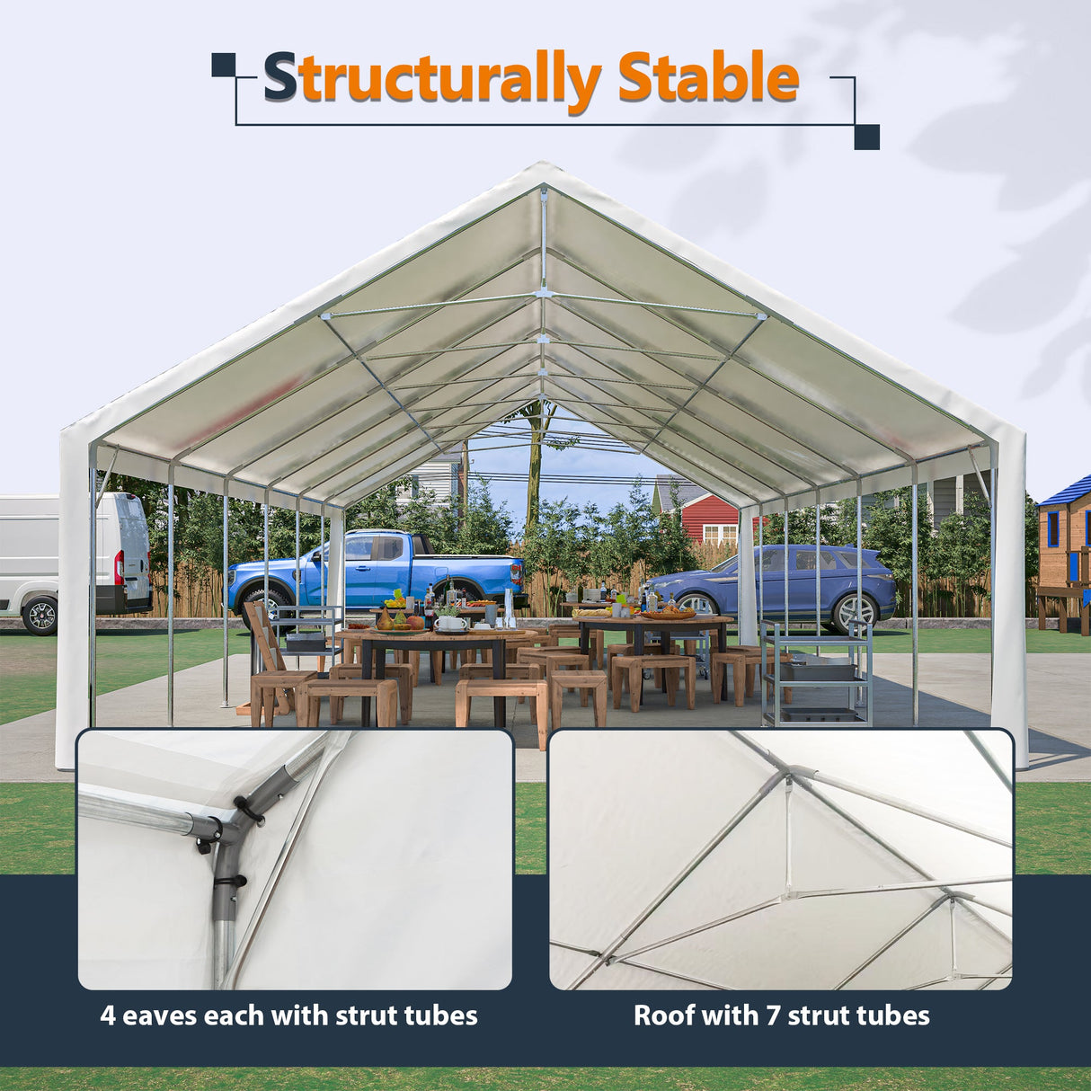 20x40FT Heavy Duty Party Tent with Removable Sidewalls