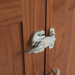 2 in 1 Walnut Dog Crate Nightstand with Storage