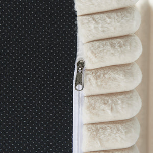 75-Inch Corduroy Sofa Lounge Chair with Removable Footrest