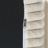 75-Inch Corduroy Sofa Lounge Chair with Removable Footrest