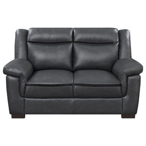 Borden - 2 Piece Living Room Set With Smooth Upholstery - Gray