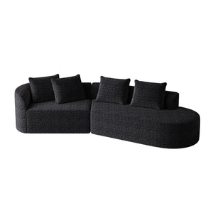 Upholstered Oversized Sectional Sofa - 4 Seater