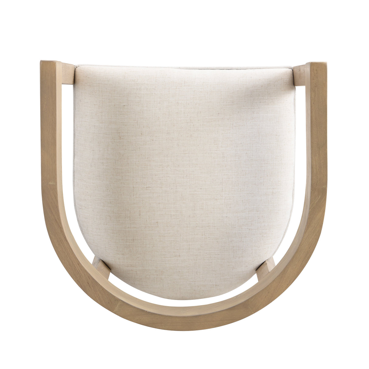 Modern Rubberwood Counter Stool Set of 2 with Upholstered Seats