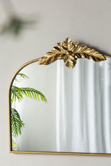 Arched Wall Mirror with Metal Frame