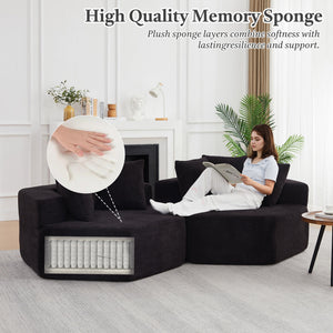 54-inch Modern-style Hexagonal Single Lounge Chair